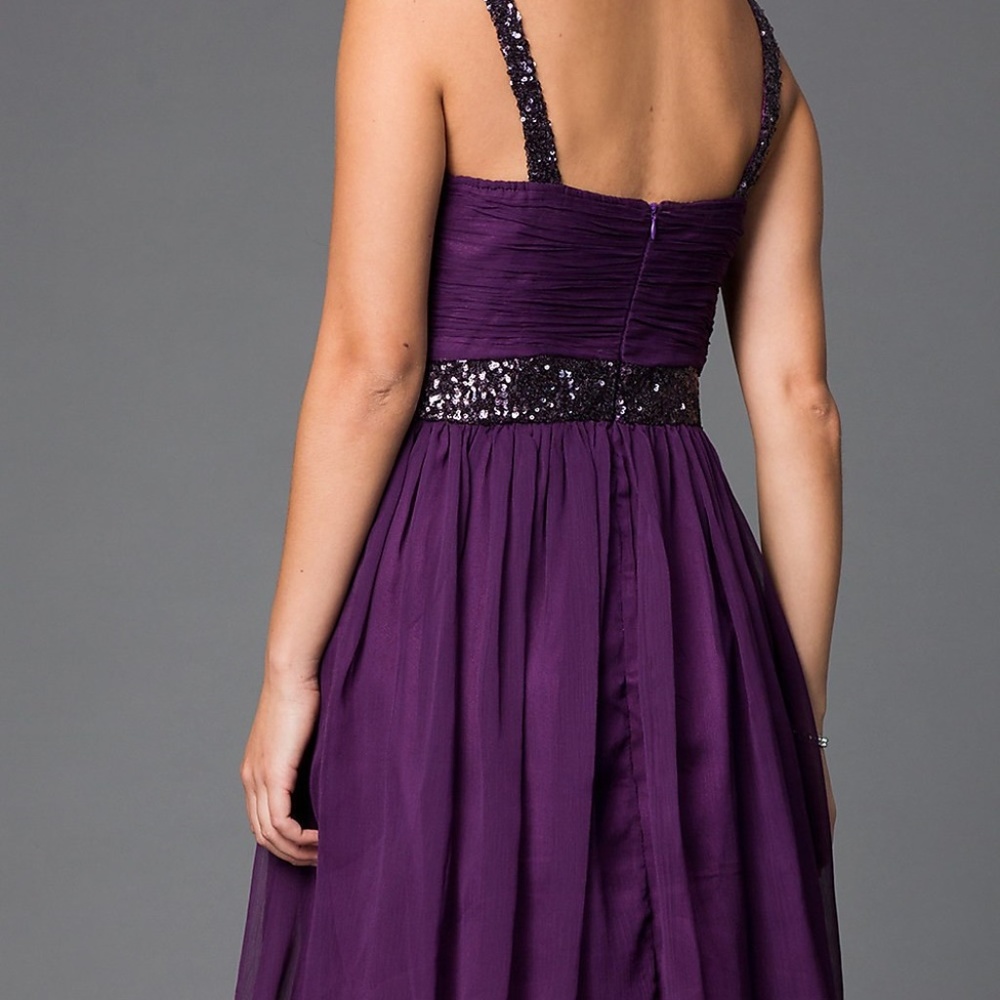 | NEW 💖 | • purple sequin party dress • - Picture 2 of 5
